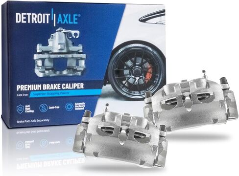 Detroit Axle - Front 2PC الفرجار الفرامل لـ 07-09 Lincoln Navigator Ford Expedition ، 2 قرص فرامل الفرجار ث/قوسين 2007 2008 2009 in Saudi Arabia