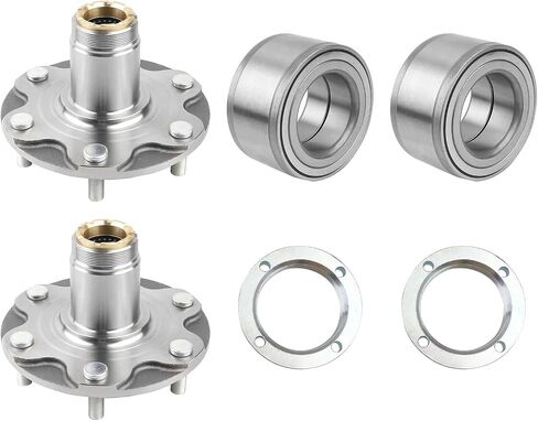 2PCS محمل العجلات الأمامية ومجموعة مجموعة المحور متوافقة مع 1995-2004 Toyota Tacoma 4WD 2.4L 2.7L 3.4L استبدال 43502-35160 43521-35010 90080-36071 4350235160 4352135010 900803071 in Kuwait