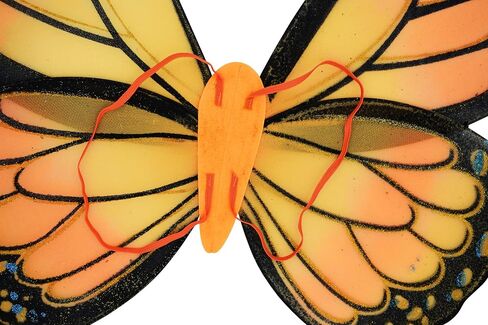 Nicky Bigs Novelties Womens Adult Orange Black Glitter Monarch Butterfly Wings Costume Accessory Prop in Saudi Arabia