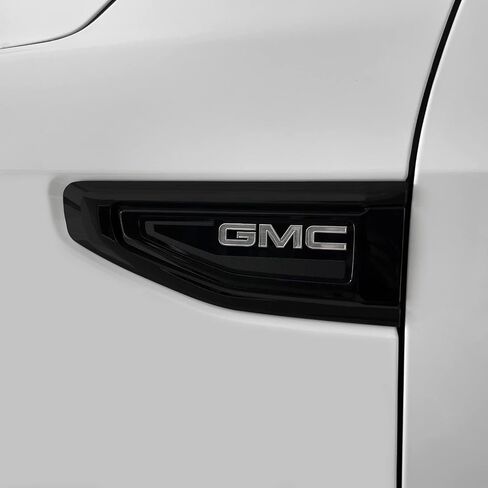 SlickMod Chrome Delete Blackout Vinyl Overlay for 2021-2023 GMC Yukon Fender Trim (Gloss Black) in Saudi Arabia