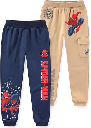 Marvel Spider-Man Boys 2 Pack Pants for Little to Big Kids (Size: 4-12) in Saudi Arabia