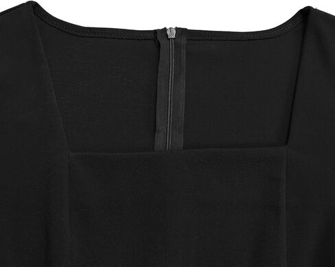 Elainone Women's Ruffle Short Sleeve Swing A Line Dress Party Wedding Guest Dressy Semi Formal Business Casual Dresses in Kuwait