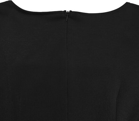 Elainone Women's Ruffle Short Sleeve Swing A Line Dress Party Wedding Guest Dressy Semi Formal Business Casual Dresses in Kuwait