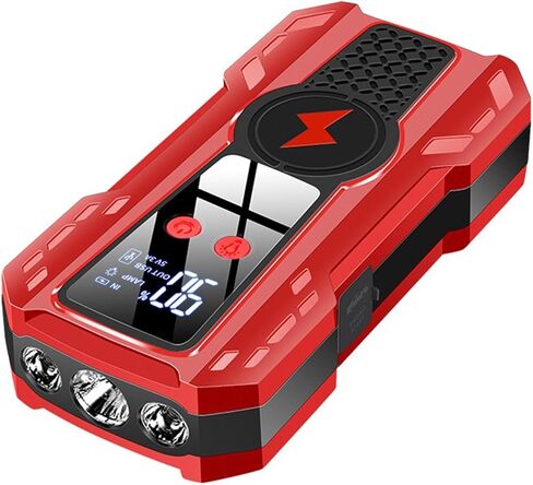 Car Emergency Starting Power Supply Large Capacity Power Supply 12V Power Bank car Battery Charging and fire Digital Display(Luxurious Tool Box air Pump) in Saudi Arabia