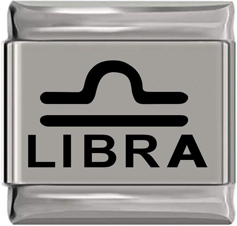 NewCharms Libra Zodiac Laser Engraved Italian Charm (9mm Standard Size) in Saudi Arabia