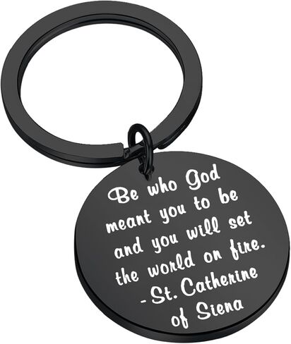 BEKECH Inspirational Gifts Be Who God Meant You To Be and You Will Set The World On Fire Keychain Faith Jewelry in Kuwait