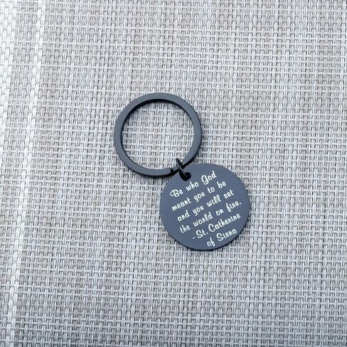 BEKECH Inspirational Gifts Be Who God Meant You To Be and You Will Set The World On Fire Keychain Faith Jewelry in Kuwait