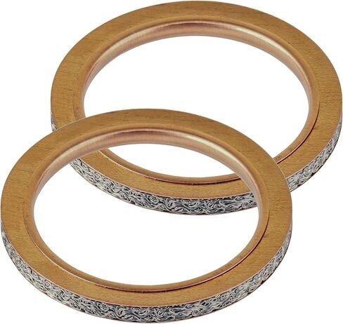 Caltric 2 Muffler Pipe Gaskets Compatible with Yamaha Grizzly 600 Yfm600F 4X4 1998-2001 in Saudi Arabia