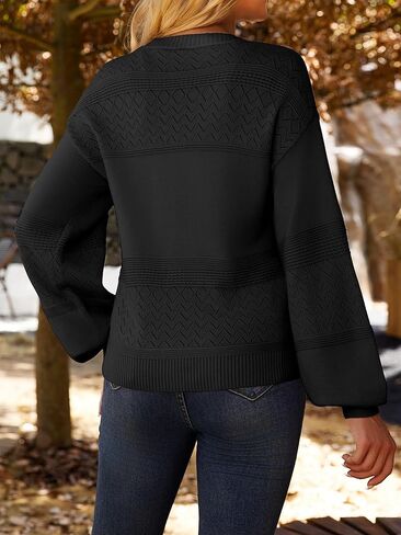 Anbech Womens Cardigan Sweater Lightweight 2025 Long Sleeve V Neck Button-Down Crochet Cardigans in Kuwait