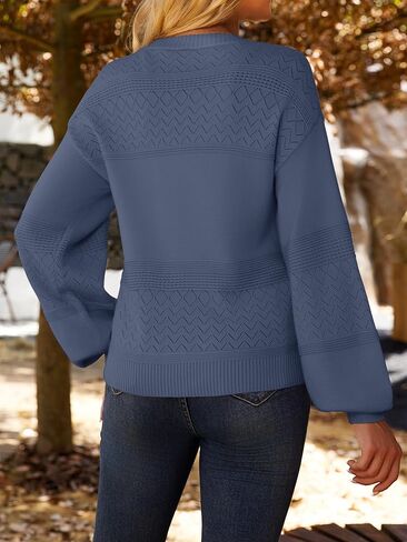 anbech womens cardigan سترة خفيفة الوزن 2025 الأكمام الطويلة v الأزرار الأزرار لأسفل الكارشيه cardigans in Kuwait