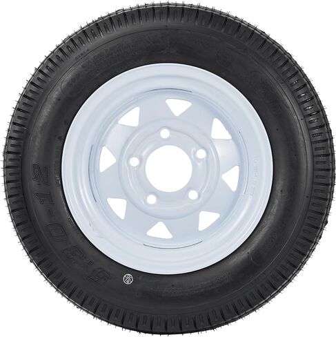 5.30-12 5.30x12 530-12 5.30-12 Trailer Tires with 12'' Rims, 5 Lug on 4.5", Load Range C, 6PR (530 12 with 5 lug) in Kuwait