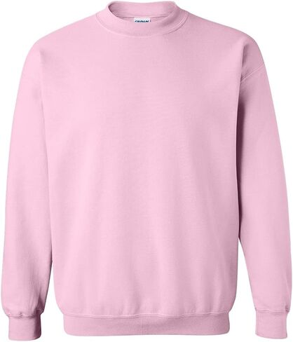 Gildan Adult Fleece Crewneck Sweatshirt, Style G18000 Light Pinks, X-Large in Saudi Arabia