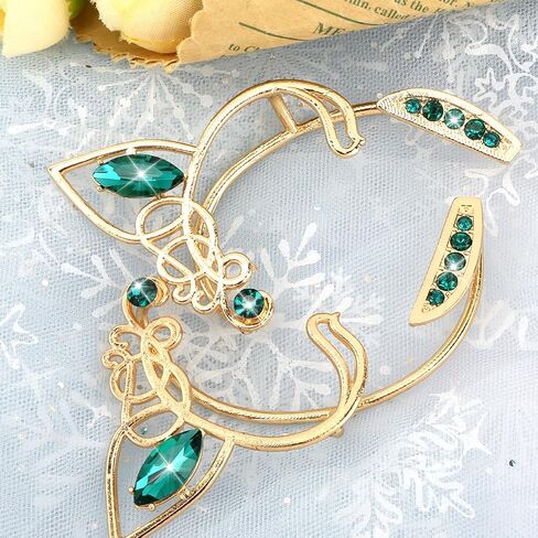 Didder Fairy Ears Clip Earrings Halloween Elf Ear Cuffs Non Piercing for Adult Men Women Fae Ears Cosplay Accessories Medieval Renaissance Costume in Kuwait