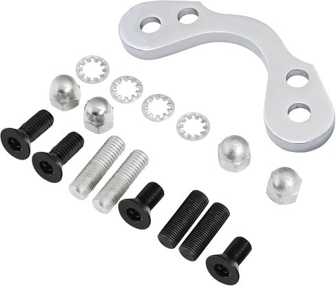TCT-MOTORPARTS Springer Handlebar Tree Adapter Clamp Converter 3.5"~4.75" Riser Fits for Harley DNA Chopper in Saudi Arabia