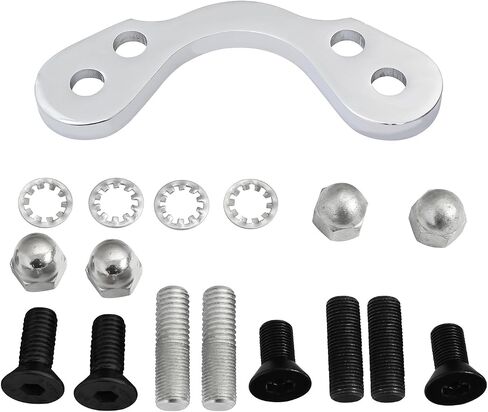 TCT-MOTORPARTS Springer Handlebar Tree Adapter Clamp Converter 3.5"~4.75" Riser Fits for Harley DNA Chopper in Saudi Arabia
