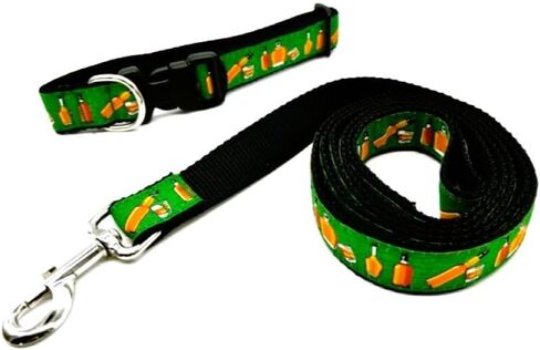 Heavy Duty Bourbon Dog Leash 6 ft - Bourbon Glasses and Bottles Pet Leashes Come in Different Sizes for Pets (Small Leash 6 Foot, 3/4 inch) in Saudi Arabia