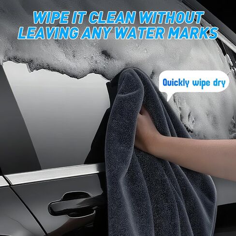 2-Pack Microfiber Car Towels (24" x 36") Dual-Sided Car Drying Towel Extra Large Ultra Absorbent Drying Towel for Cars and Trucks, Without Streaks, Scratches, or Water Spots in Saudi Arabia