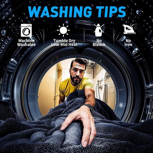 2-Pack Microfiber Car Towels (24" x 36") Dual-Sided Car Drying Towel Extra Large Ultra Absorbent Drying Towel for Cars and Trucks, Without Streaks, Scratches, or Water Spots in Saudi Arabia