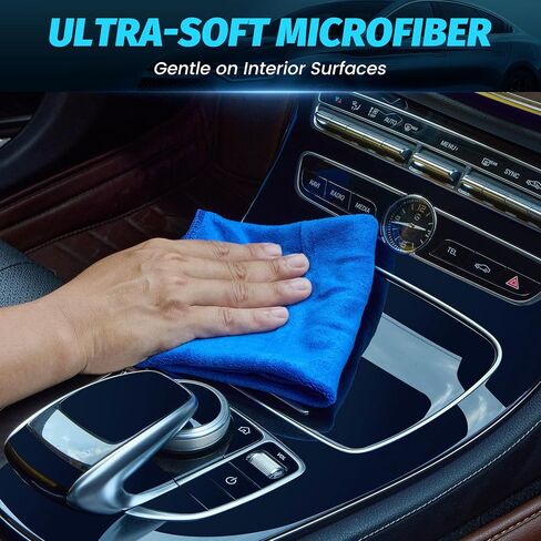 3 Pack Microfiber Towels for Cars Cleaning Rags Towels 12x24 Inch Streak Free, Lint Free, Scratch Safe Cloths for Car Home Cleaning in Saudi Arabia
