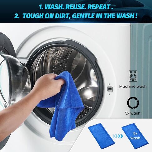 3 Pack Microfiber Towels for Cars Cleaning Rags Towels 12x24 Inch Streak Free, Lint Free, Scratch Safe Cloths for Car Home Cleaning in Saudi Arabia