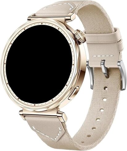 فرقة ساعة جلدية 18 ملم مناسبة لـ Huawei Watch GT5 4 Pro 42mm 41mm/Garmin Venu 3S 2S in Saudi Arabia
