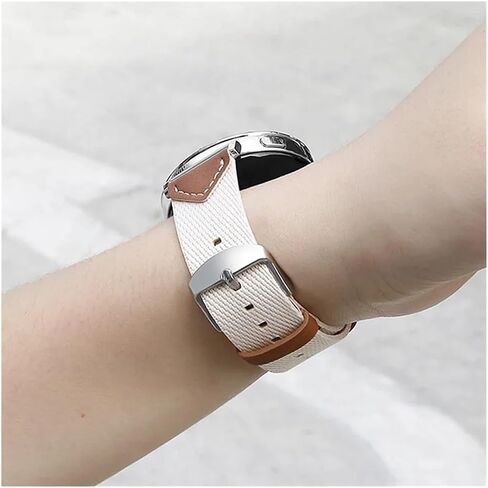 فرقة ساعة جلدية 18 ملم مناسبة لـ Huawei Watch GT5 4 Pro 42mm 41mm/Garmin Venu 3S 2S in Saudi Arabia