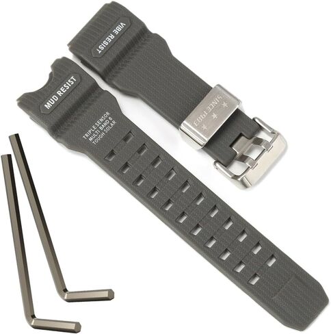 Resin Strap Compatible with Casio 10504378 GWG-1000 GWG1000 Mudmaster Men's Replacement Band GWG-1000-1A3 Watch Accessories in Saudi Arabia