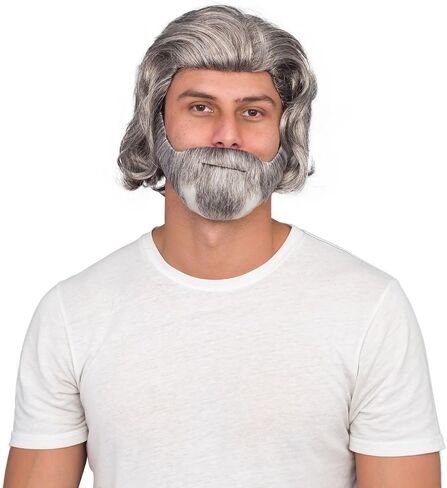 Luke Sky Deluxe Costume Accessory Gray Wig and Beard Set in Saudi Arabia