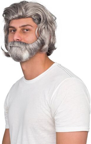 Luke Sky Deluxe Costume Accessory Gray Wig and Beard Set in Saudi Arabia