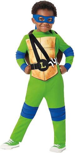 Spirit Halloween TMNT Mutant Mayhem Toddler Leonardo Jumpsuit Costume in Saudi Arabia