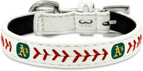 MLB Classic Leather Baseball Dog Collar in Saudi Arabia