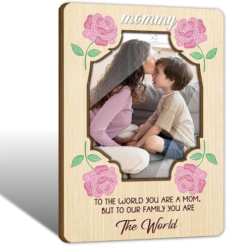 زهرة الخشب إطار إطار المغناطيس ، إطارات المغناطيس الأزهار للثلاجة ، زينة الخزانة ، إطار عرض جيب الصور المغناطيسية لتخزين قفل المكتب المنزلي-06 ( in Kuwait