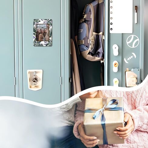 زهرة الخشب إطار إطار المغناطيس ، إطارات المغناطيس الأزهار للثلاجة ، زينة الخزانة ، إطار عرض جيب الصور المغناطيسية لتخزين قفل المكتب المنزلي-06 ( in Kuwait