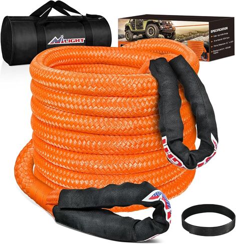 Nilight Kinetic Recovery Rope 48000 lbs 1in × 20ft Snatch Snatch Snatch Strap Hight Ofrad Towing Starp Kit Recover in Kuwait