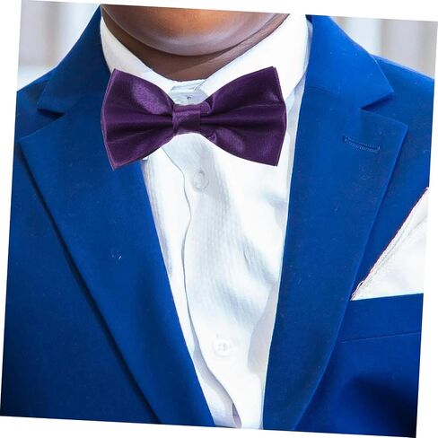 VALICLUD for Party Bow Ties for Men Self Plaid Pink Burgundy Prom Silk Accessories Tuxedo Bridal Dark Stripe in Saudi Arabia