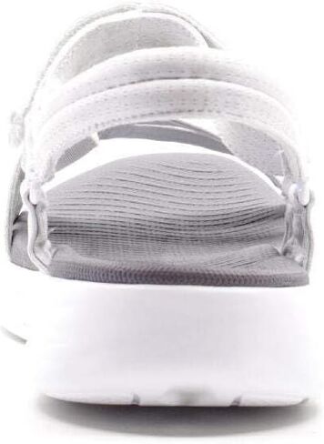 Skechers Women's On-The-Go 600-Brilliancy Sport Sandal, White/Grey, 6 M US in Saudi Arabia