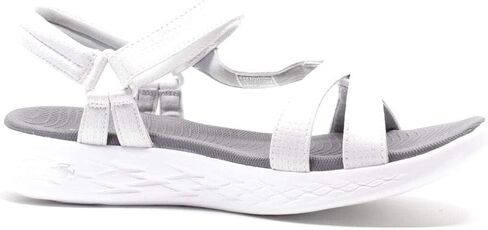 Skechers Women's On-The-Go 600-Brilliancy Sport Sandal, White/Grey, 6 M US in Saudi Arabia