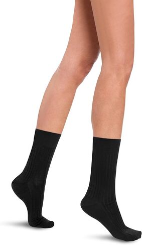 Wolford Women Luxury Cotton Rib Socks Knit Breathable Socks Soft Feel Comfortable Fit Ribbed Texture Style in Saudi Arabia