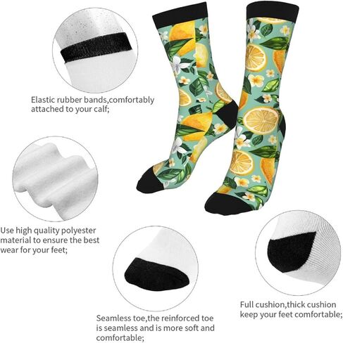Novelty Socks Casual Crew Mid Calf Dress Socks For Women Men in Kuwait