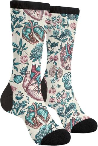 Novelty Socks Casual Crew Mid Calf Dress Socks For Women Men in Kuwait