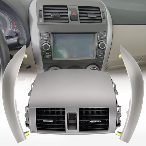 Center Dash A/C Outlet Air Vent Panel And Upper Dashboard Cover Strips Trim Left & Right Fit for Toyota Vehicle 2008-2013 Corolla Replace 55670-02160 55663-02060 55436-02150 in Saudi Arabia