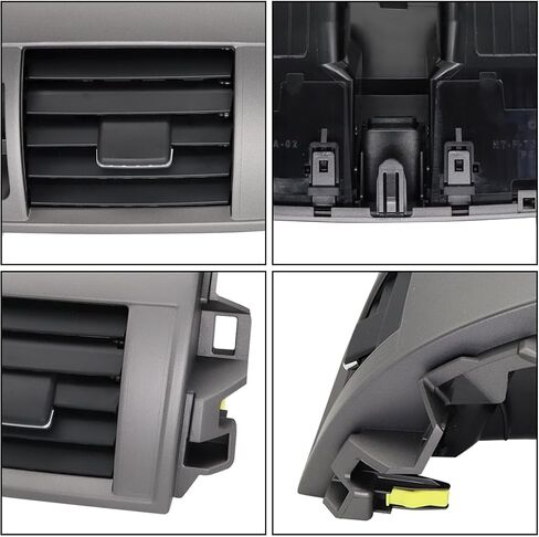 Center Dash A/C Outlet Air Vent Panel And Upper Dashboard Cover Strips Trim Left & Right Fit for Toyota Vehicle 2008-2013 Corolla Replace 55670-02160 55663-02060 55436-02150 in Saudi Arabia