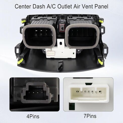 Center Dash A/C Outlet Air Vent Panel And Upper Dashboard Cover Strips Trim Left & Right Fit for Toyota Vehicle 2008-2013 Corolla Replace 55670-02160 55663-02060 55436-02150 in Saudi Arabia