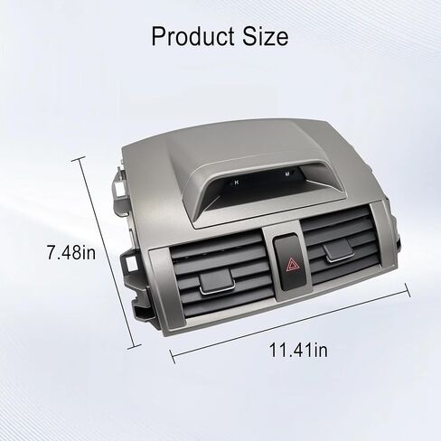 Center Dash A/C Outlet Air Vent Panel And Upper Dashboard Cover Strips Trim Left & Right Fit for Toyota Vehicle 2008-2013 Corolla Replace 55670-02160 55663-02060 55436-02150 in Saudi Arabia