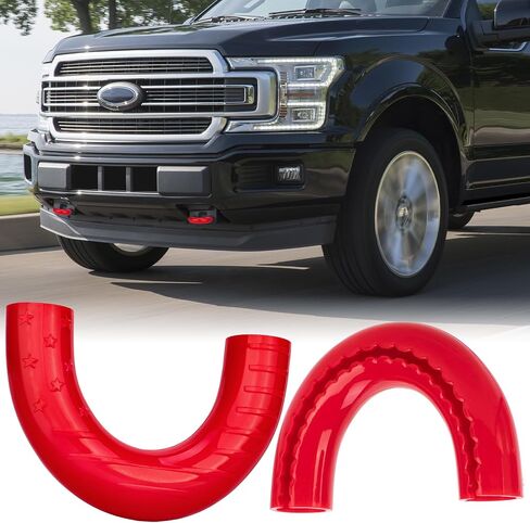 أغطية خطاف السحب متوافقة مع إكسسوارات Ford F150 2004-2025 ، للحصول على ملحقات فورد برونكو 2021-2024 ، لتويوتا توندرا 2017-2021 ، التصميم الشخصي ، حماية مكافحة الإنشاء ، تسهيل التثبيت (الأزرق) in Saudi Arabia