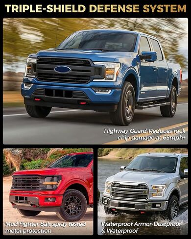 أغطية خطاف السحب متوافقة مع إكسسوارات Ford F150 2004-2025 ، للحصول على ملحقات فورد برونكو 2021-2024 ، لتويوتا توندرا 2017-2021 ، التصميم الشخصي ، حماية مكافحة الإنشاء ، تسهيل التثبيت (الأزرق) in Saudi Arabia