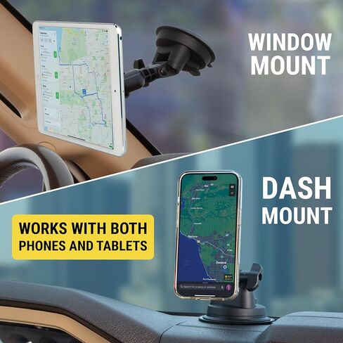 Scosche MXMSAMPS MagicMount Pro Heavy Duty Magnetic Phone Mount/Tablet Holder for Car, MagSafe Stand with Extra Strong Magnets and AMPS Base Compatible with ProClip Vehicle Specific Mount Bases in Saudi Arabia