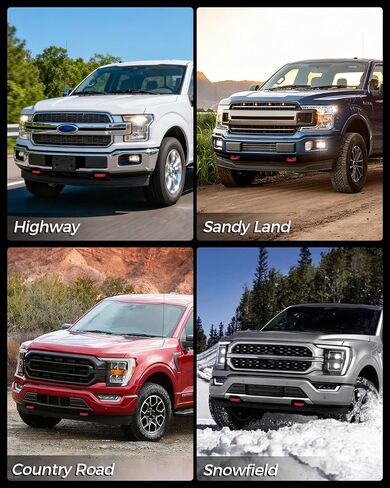 أغطية خطاف السحب متوافقة مع إكسسوارات Ford F150 2004-2025 ، للحصول على ملحقات فورد برونكو 2021-2024 ، لتويوتا توندرا 2017-2021 ، التصميم الشخصي ، حماية مكافحة الإنشاء ، تسهيل التثبيت (الأزرق) in Saudi Arabia