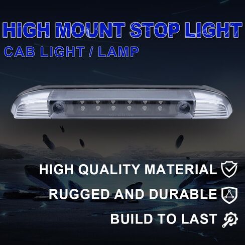 PIT66 LED ضوء الفرامل الثالث ، متوافق مع 01-04 نيسان فرونتير بيك آب ثالث فرامل التوقف مصباح مصباح ضوء صافي العدسة السوداء in Saudi Arabia