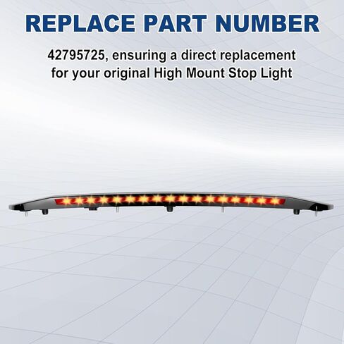 42795725 مجموعة ضوء الفرامل الثالثة - متوافقة مع Chevy Malibu 2016-2025 High Mount Brake Light in Saudi Arabia